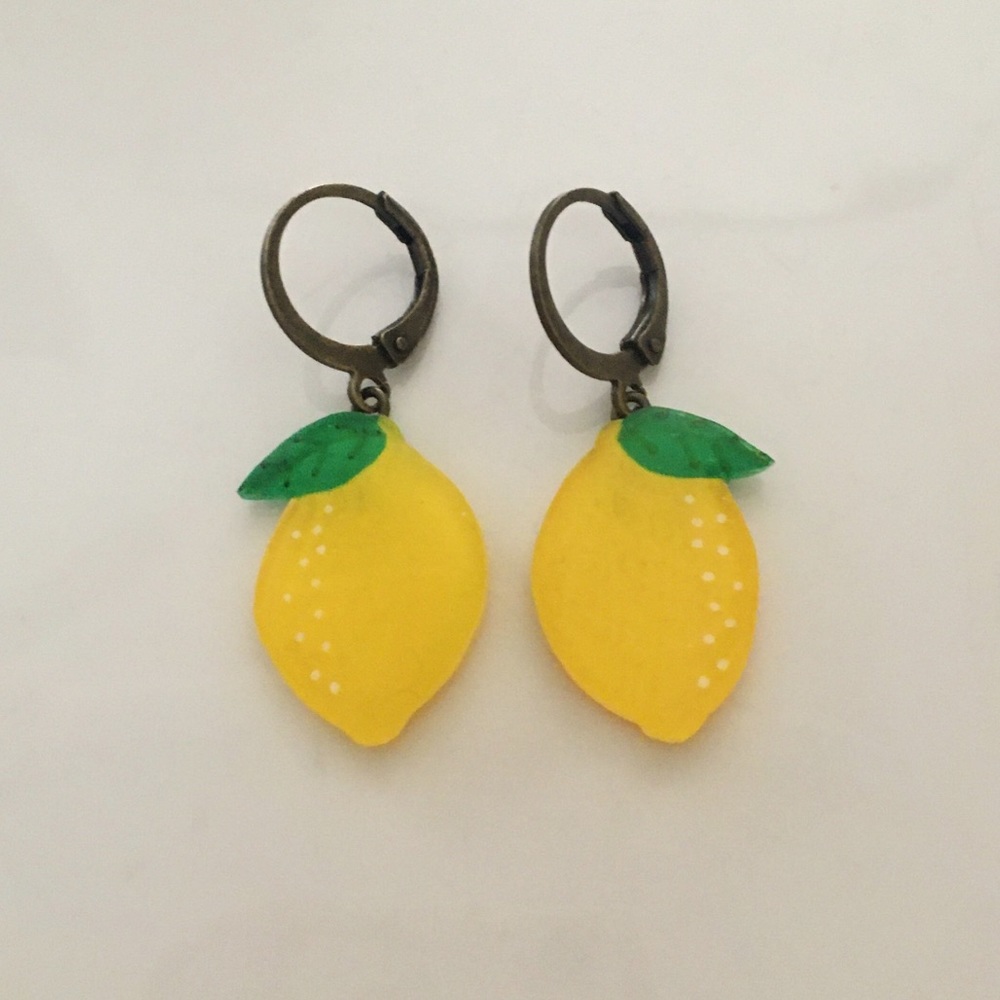 Lemon Huggie hoops 🍋
